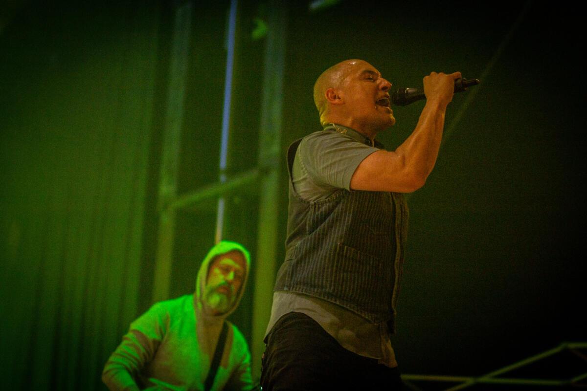 P-Nut and SA Martinez of 311 perform a hometown show in Omaha at the Shadow Ridge Music Festival.
