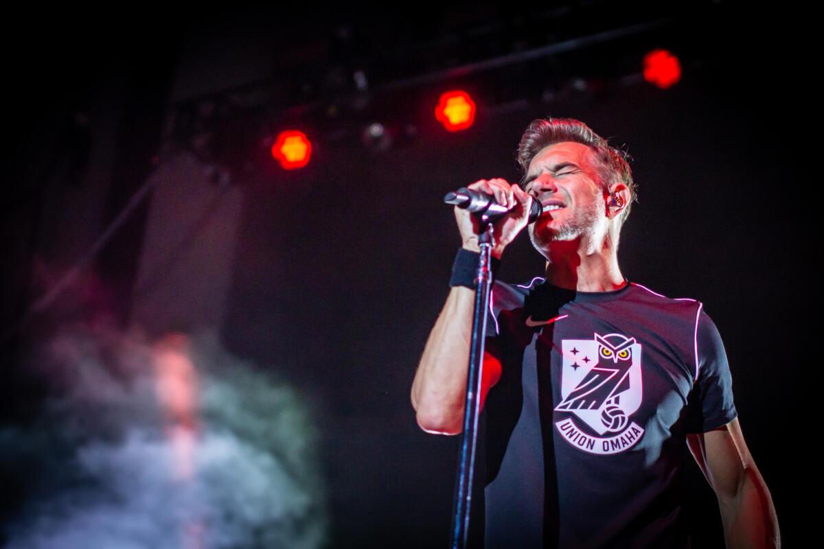 Nick Hexum performs with 311 at The Astro in their hometown of Omaha.