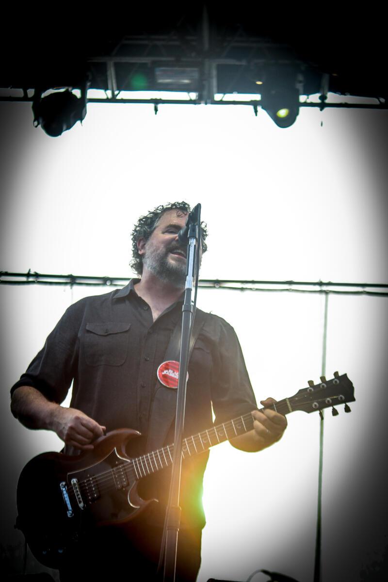 Patterson Hood of Drive-By Truckers performs at Maha Festival at Stinson Park in Omaha, Neb.
