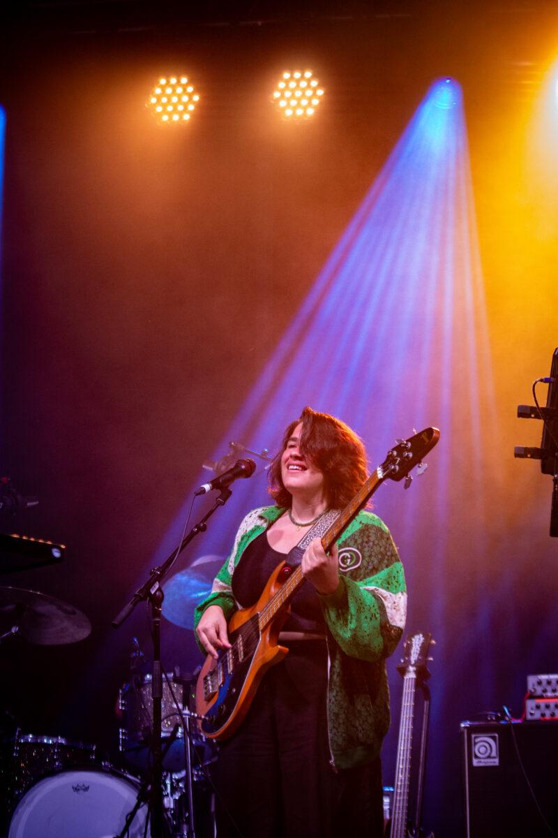 Bright Eyes' Eliana Athayde performs with the Omaha indie rock band at Maha Festival 2026 in Omaha.