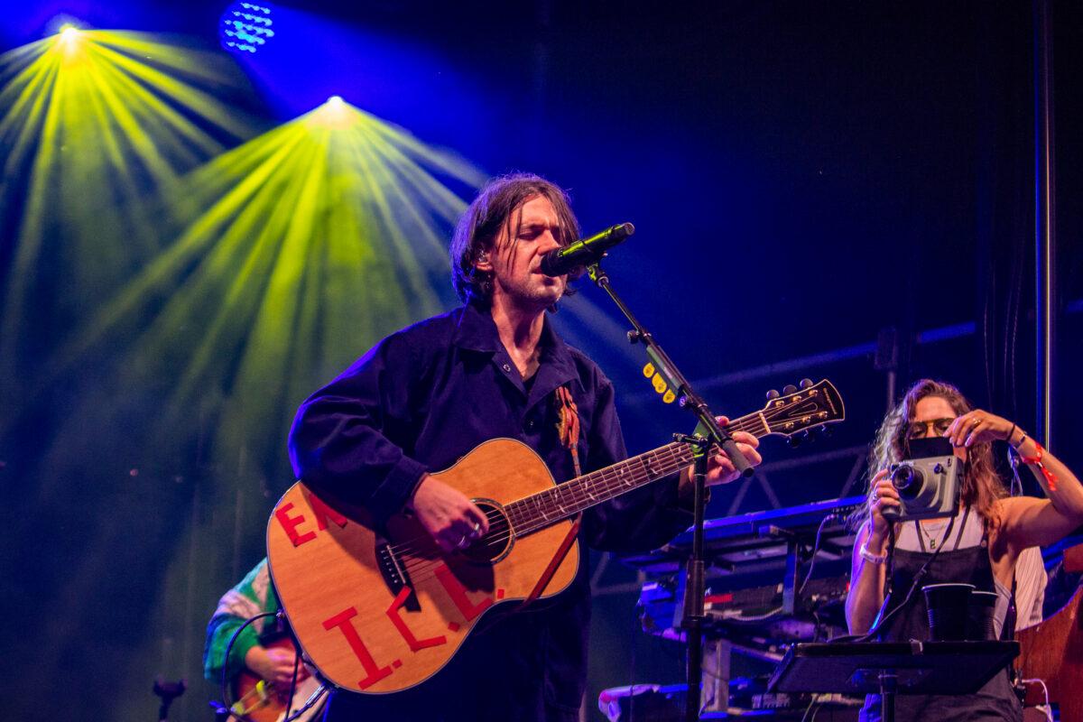 Bright Eyes' Conor Oberst leads the Omaha indie rock band at Maha Festival 2026 in Omaha.