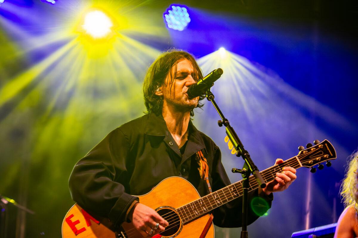 Bright Eyes' Conor Oberst leads the Omaha indie rock band at Maha Festival 2026 in Omaha.