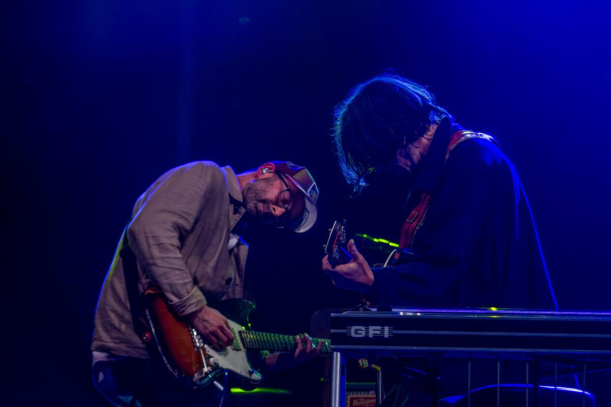 Bright Eyes' Mike Mogis and Conor Oberst perform with the Omaha indie rock band at Maha Festival 2026 in Omaha.