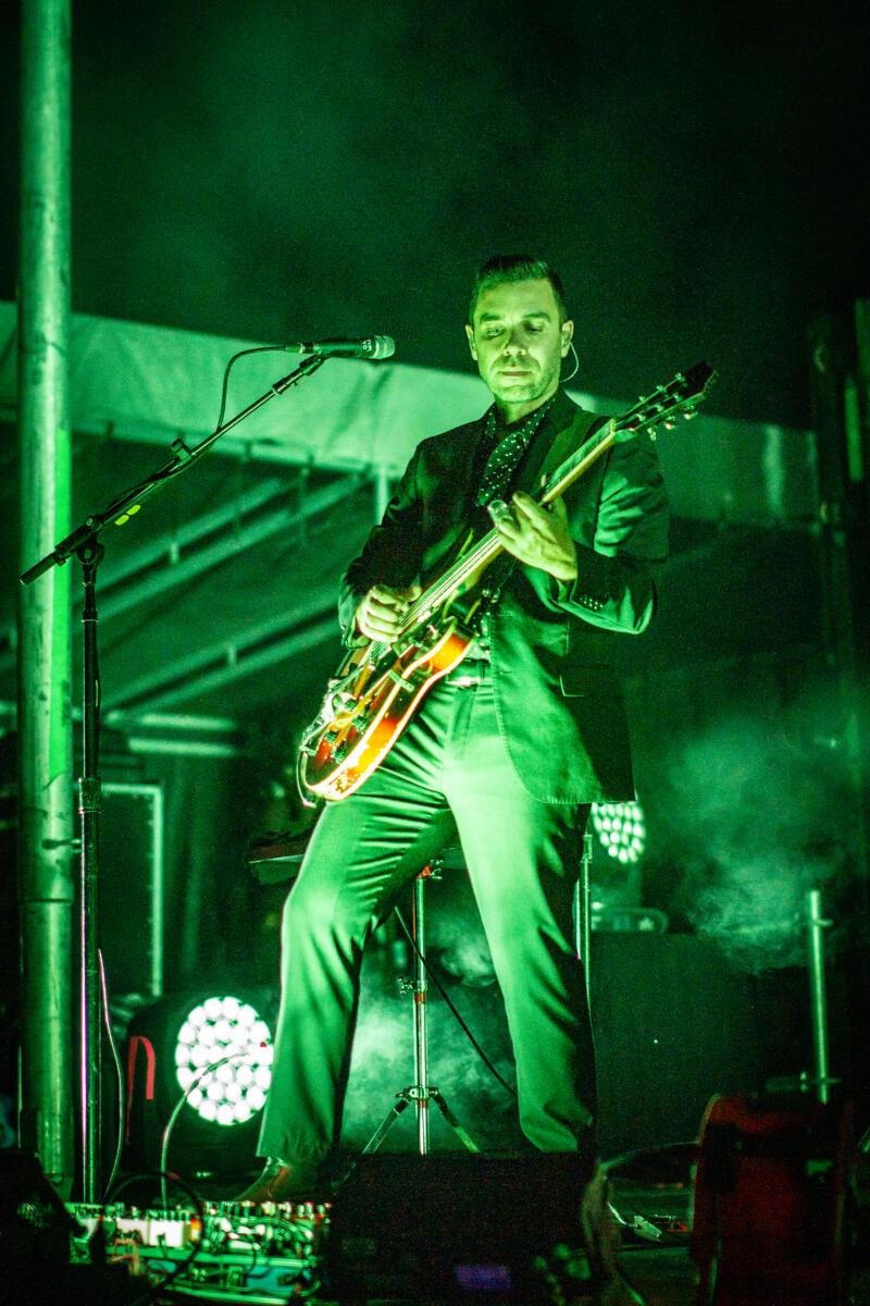 Tom Renaud of Lord Huron performs at Outlandia Festival on Aug. 11, 2023. 