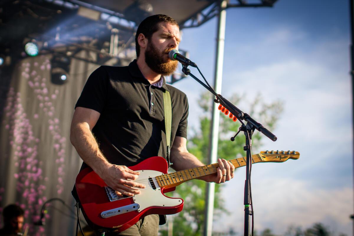 Andy Hull performs with Jimmy Eat World at Outlandia Festival on Aug. 12, 2023. 