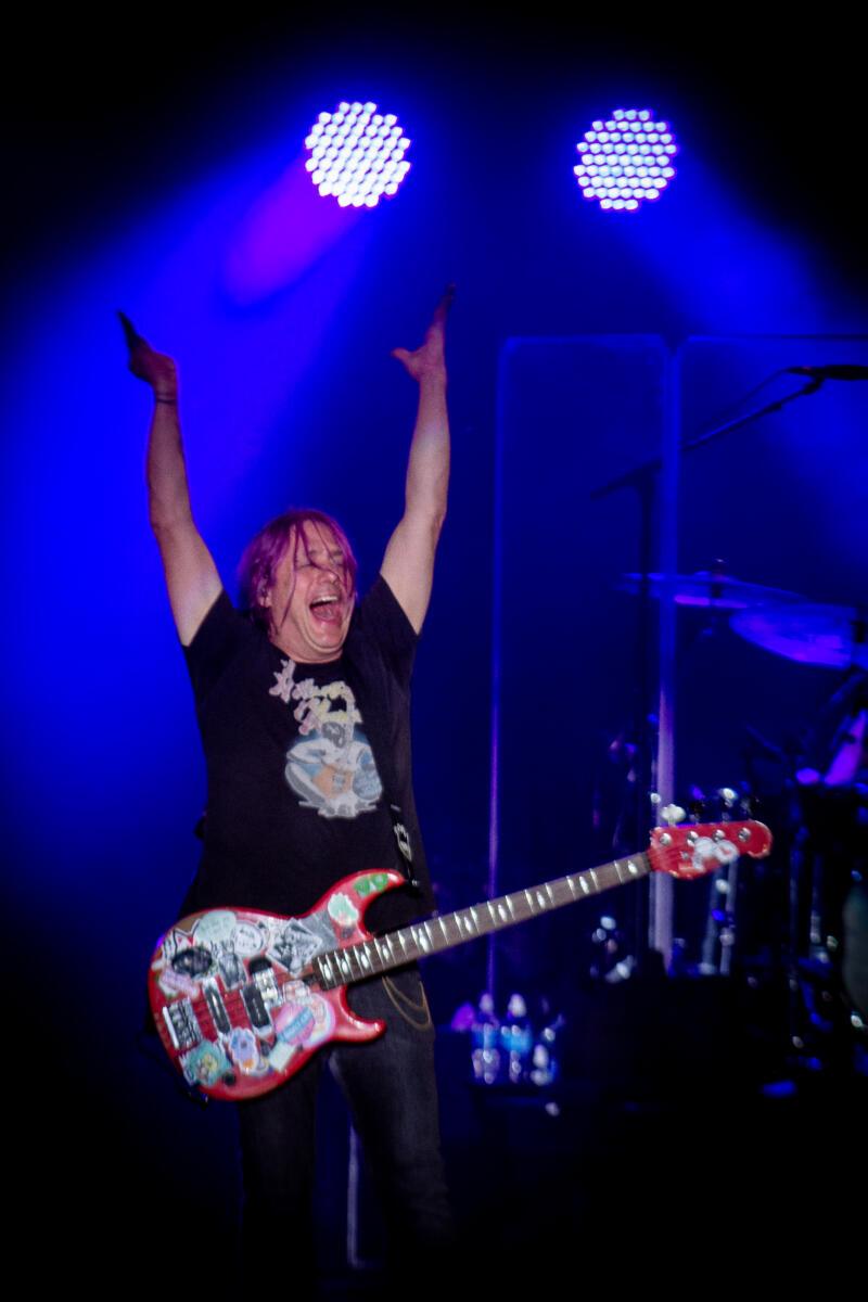 Robby Takac performs with the Goo Goo Dolls at The Astro on Sept. 23, 2023. 