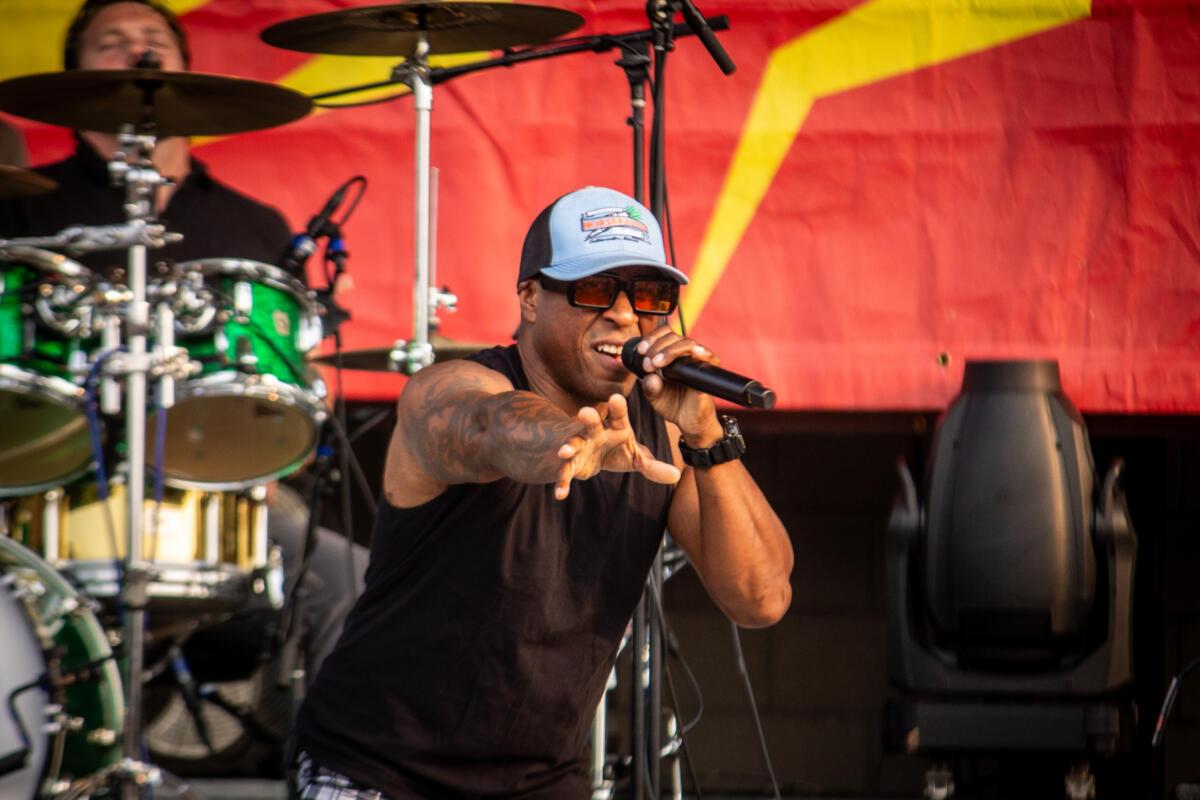 Steve Ewing of The Urge performs at The Astro in La Vista, Neb. 