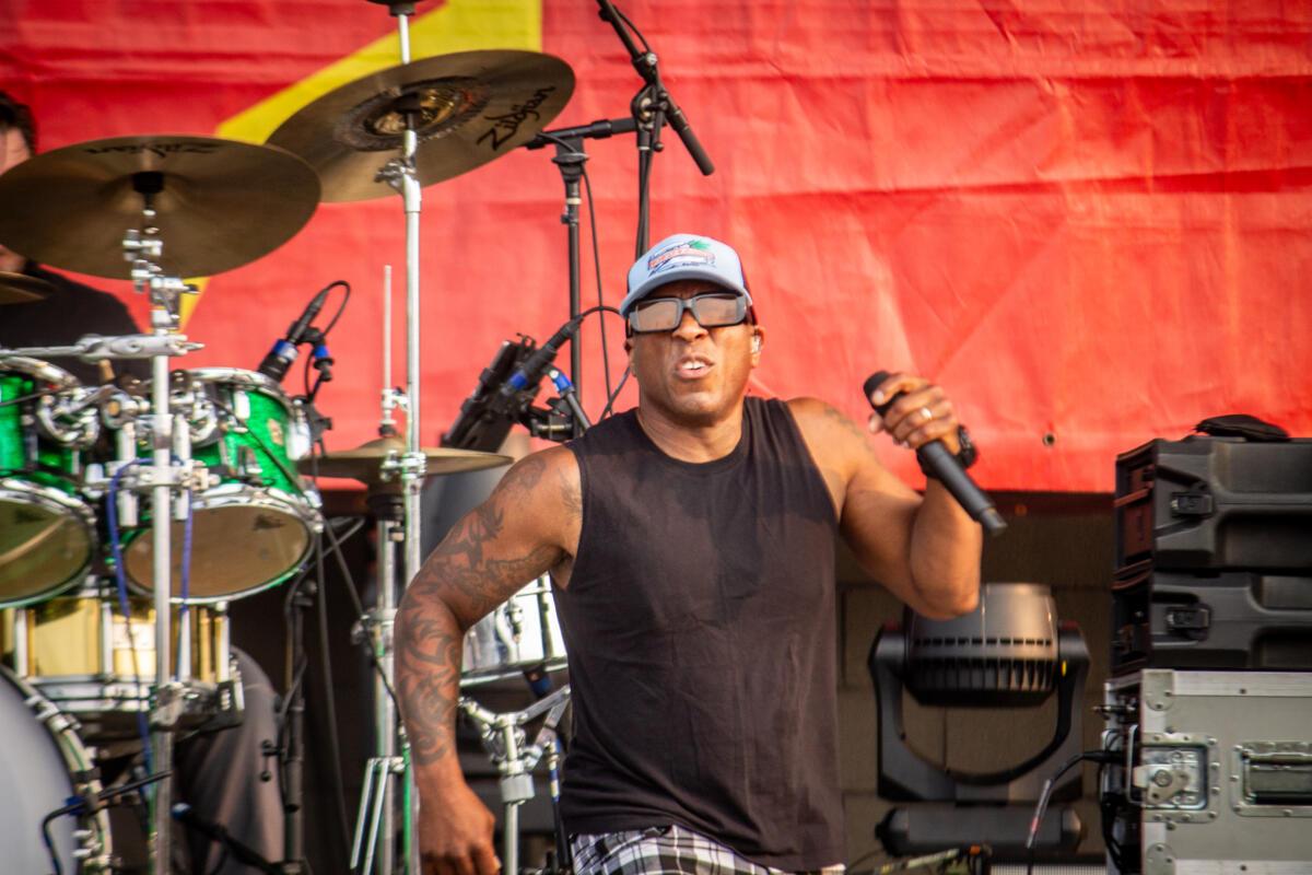 Steve Ewing of The Urge performs at The Astro in La Vista, Neb. 