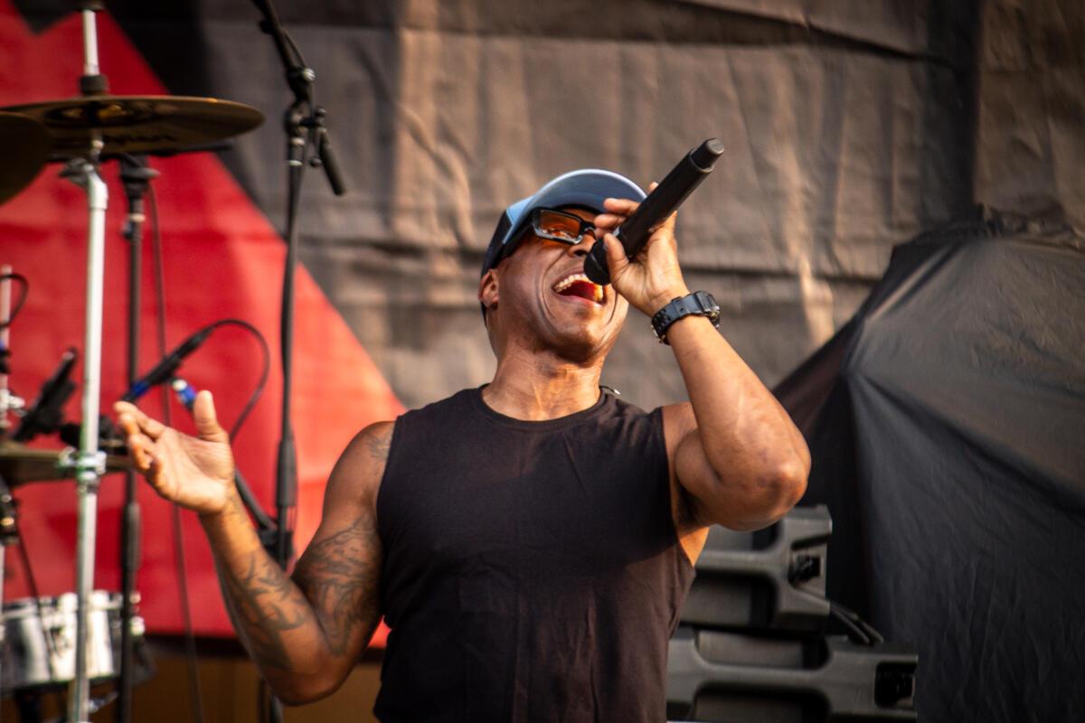 Steve Ewing of The Urge performs at The Astro in La Vista, Neb. 